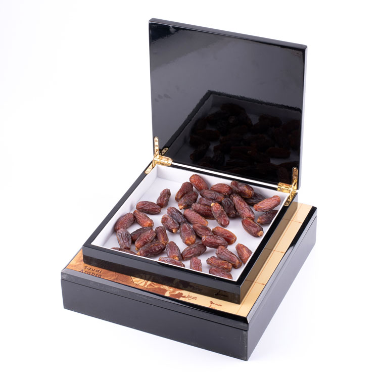 Gulf Map Glossy Hinged Wooden Ramadan Box