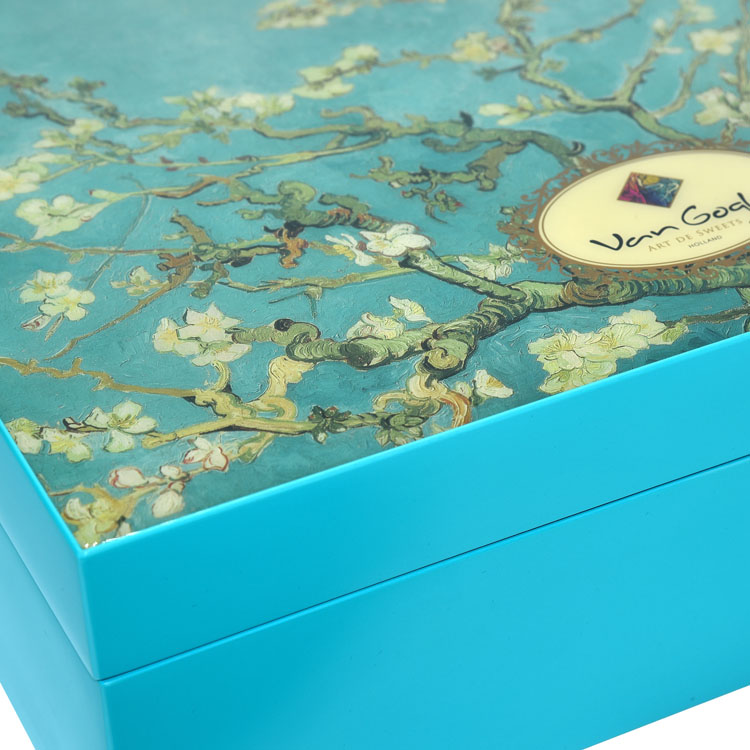 Versatile Removable Inner Tray Printed Wooden Jewelry Storage Box