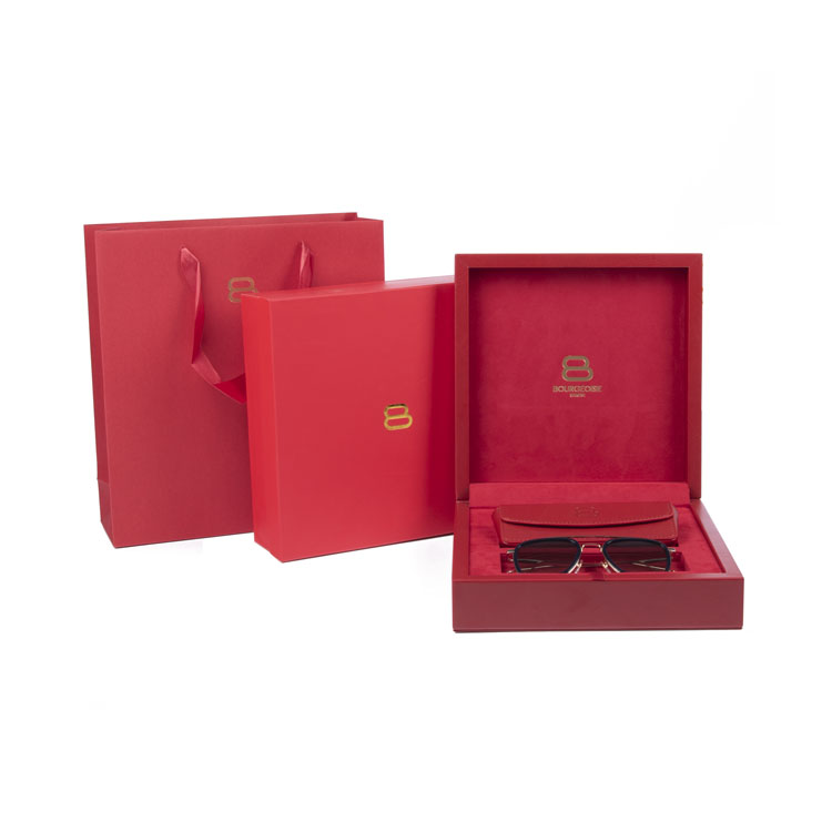Newly Design Leather Sunglasses Set Gift Box