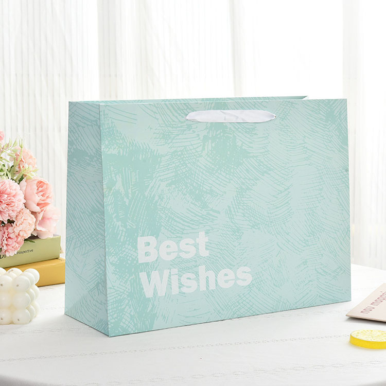 Luxury Ribbon Handle Boutique Shopping Packaging Customized Printed Euro Paper Gift Bags With Logo