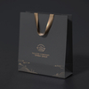 Customized Branded Logo Luxury Black Paper Apparel Packaging Gift Shopping Bag Paperbag