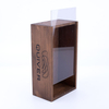 Custom OEM Logo Household Stock Wholesale Flip Cover Case Pine Wood Jewelry glass lid Storage Wooden Box