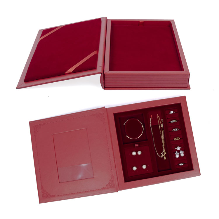 Gemstone Gradient Color Rigid Handle Travel Wedding Jewelry Commemorative Packaging Box