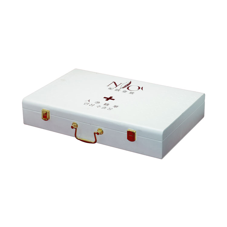 Jeweley White Watch Razor Collar Pin Pearl Gvp White PU Leather Logo Gilded Cosmetic Essential Oil Gift Packaging Box
