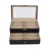 Eye Milk Bottle Wood Wooden With Glass Mosaic Sunglasses Case Box