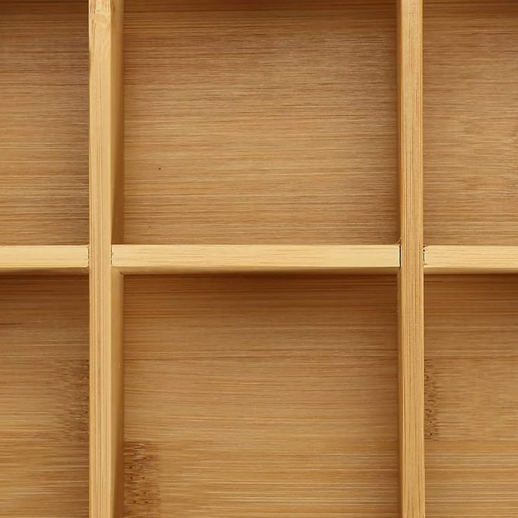 Bamboo Tea Bag Organizer Wood Hot Tea Bag Drawer Storage Organizer Holder with 6 Compartments Tea Chest Box for Coffee Station