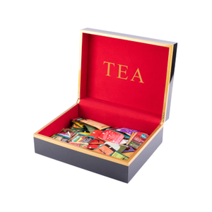 Luxury Custom Made Wooden Tea Box White Tea Wood Box Wooden Tea Bag Box
