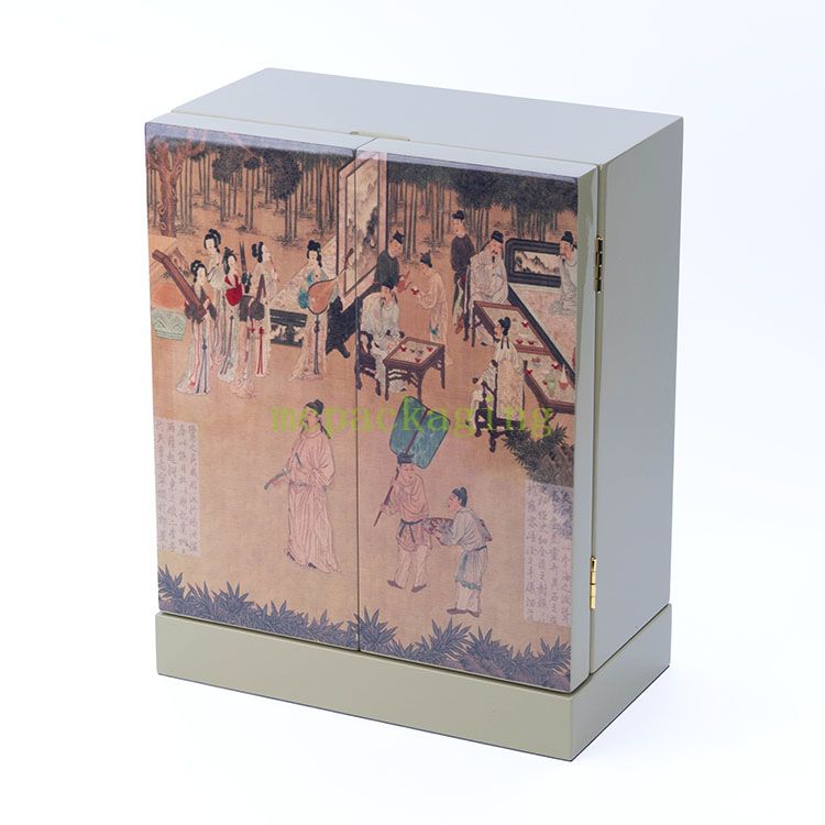 Distressed Black And White Wooden Wine Holder Box Penfolds Wooden Wine Box Wooden Wine Gift Box Uk