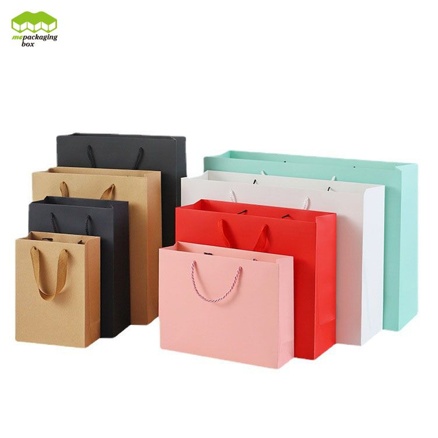Laser Paper Foiling Logo Golden Paper Bag