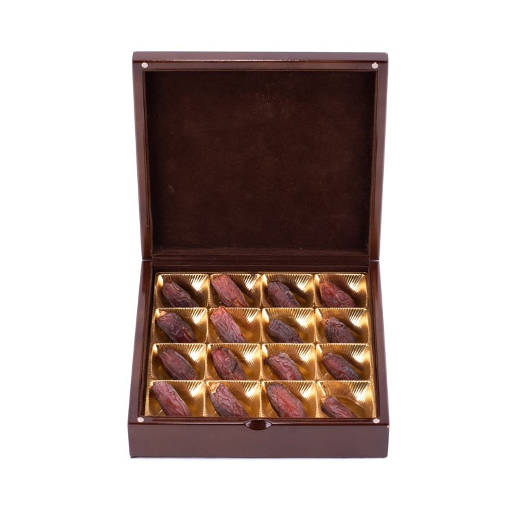 KSA Popular Golden Date Palm Wooden Box