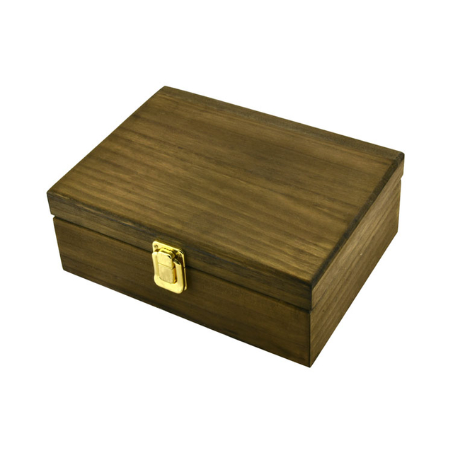 Erasing Color Solid Wood Natural Teabag Wooden Box