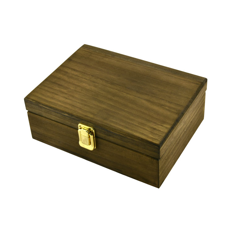 Erasing Color Solid Wood Natural Teabag Wooden Box