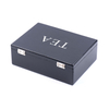 Matt Black Veneer 6 Slot Tea Wooden Box