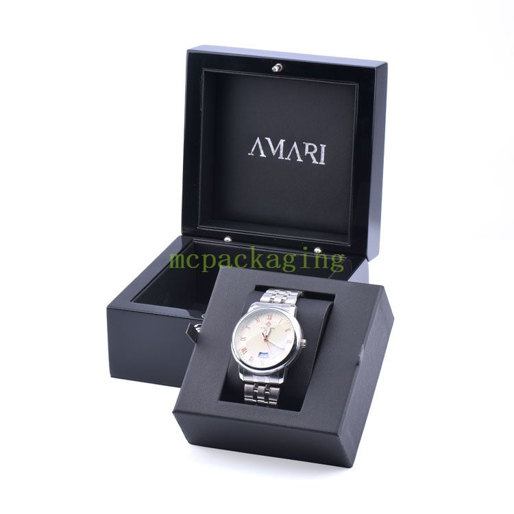 Wood Luxury Single Watches Display Packaging Long Custom Premium 2 Mens - Suitable For Shipping Free With Wooden Watch Box