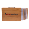Wooden Box Looking Custom Printed Corrugated Paper Eco Mailer Box for Gift Packaging With Handle