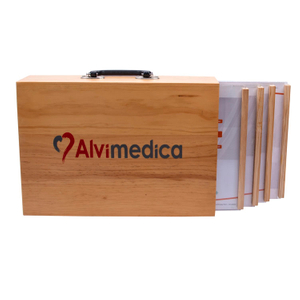 Wooden Box Looking Custom Printed Corrugated Paper Eco Mailer Box for Gift Packaging With Handle