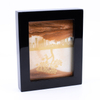 7" Moving Sand Art Picture Square Glass 3D Deep Sea Sandscape in Motion Display Flowing Sand Frame