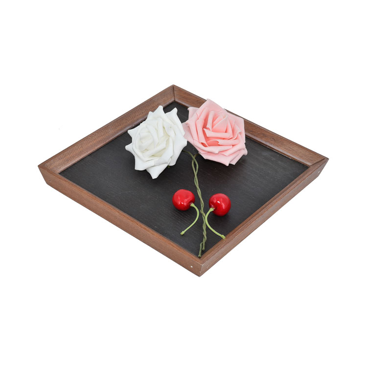 Hot Selling Printing Pattern MDF Wood Lacquer Tray For Hotel Restaurant Wholesale