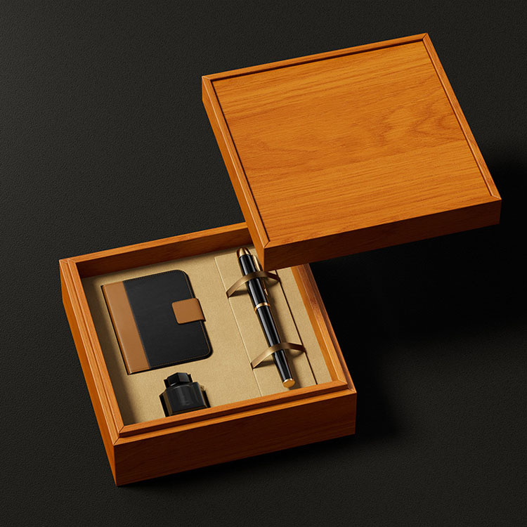Drive Luxury High Quality Wine Unfinished Wooden Fountain Pen Wood Box