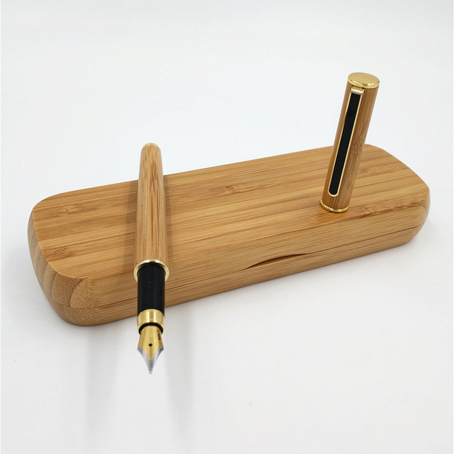 Wood Water Bottle Diary Gift Boxes High Quality Wine Box Unfinished Bamboo Pen