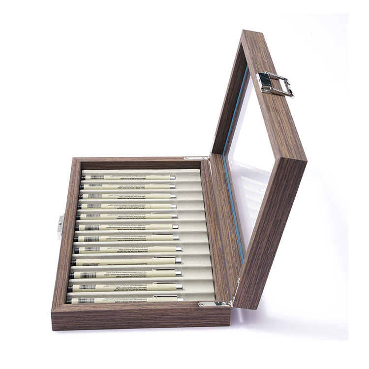 Gift Boxes Bottle And Luxury Folding Wooden Pen with Box for Engraving