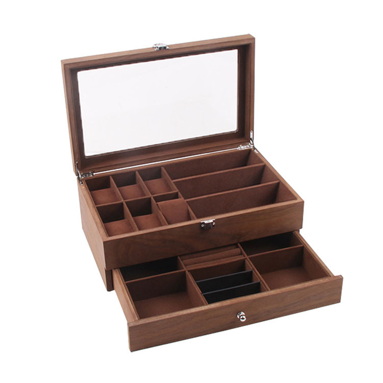 Wood Champagne Cocktail Glasses Wooden Sunglasses Case Box