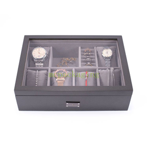 Customized Luxury Wooden Jewelry Storage Box Elegant Rustic Wooden Jewelry Boxes Dark Wood Jewelry Box