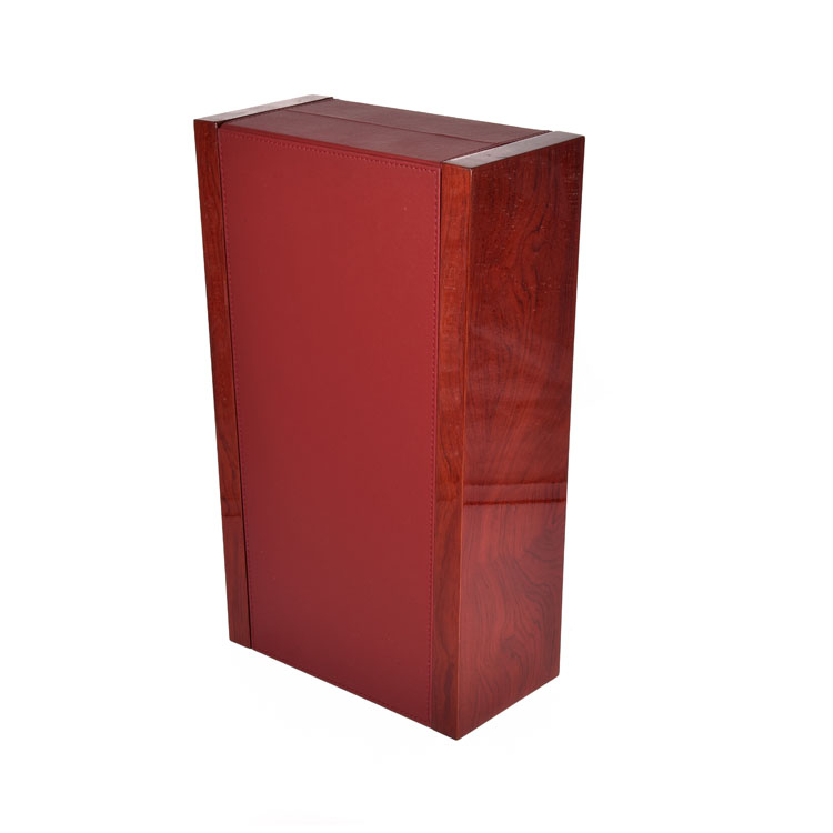 Printed End Panels Shape Holder Souvenir Hinged Reusable Bags Collection Random Chocolates Wooden Wine Box