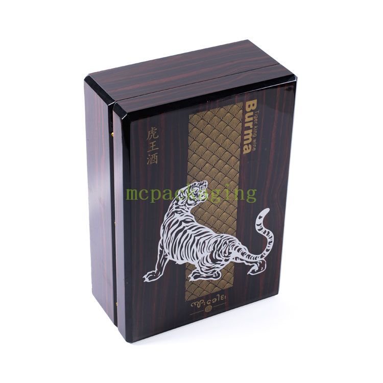 Cabinet Cupboard Jewelry Glass Paper Opener Cylinder Foldable Liquor And Champagne Glasses Wooden Wine Box