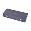 Black Two Seven-character Hinges Two Japanese-character Gold Locks Black Flannel EVA Open Hole Inner Tray 6 Bottles of Wooden Paint Perfume Box Packaging