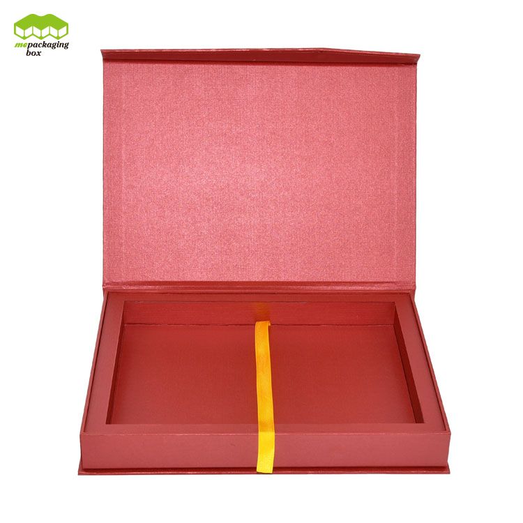 Logo Golden Foiling CMYK Printing Book Style Paper Gift Box