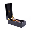 Elegant Golden Hinges And Lock Wooden Perfume Box