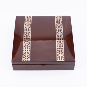 KSA Popular Golden Date Palm Wooden Box