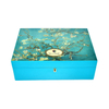 Versatile Removable Inner Tray Printed Wooden Jewelry Storage Box