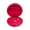 LED Light Round Shape Lacquer Jewelry Wooden Box