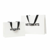 Luxury Ribbon Handle Boutique Shopping Packaging Customized Printed Euro Paper Gift Bags With Logo
