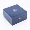 Wood Logo Boxes Custom Top Leather For Watches Cases Real Brown With Acrylic 6 Slots Holder Glass Luxury Black Wooden Watch Box