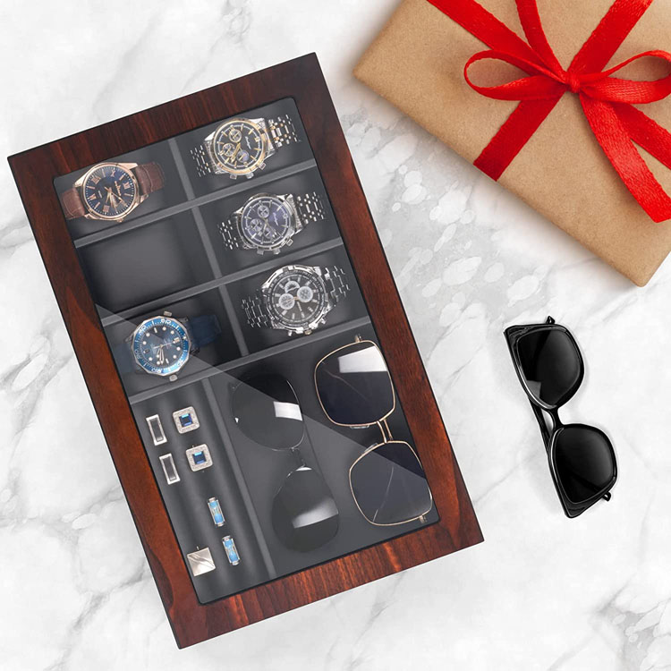 Wood Watch Box India Wooden Watch Box Solid Espresso 12 Slot Wood Watch Box