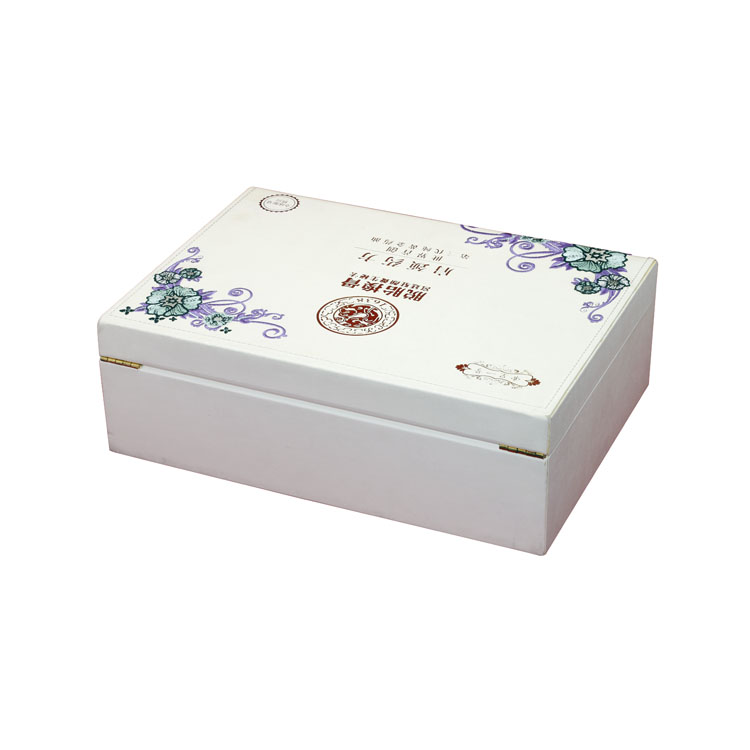 Organize Personalized Outdoor Multipurpose Collapsible White PU Leather Cosmetic Essential Oil Gift Packaging Box