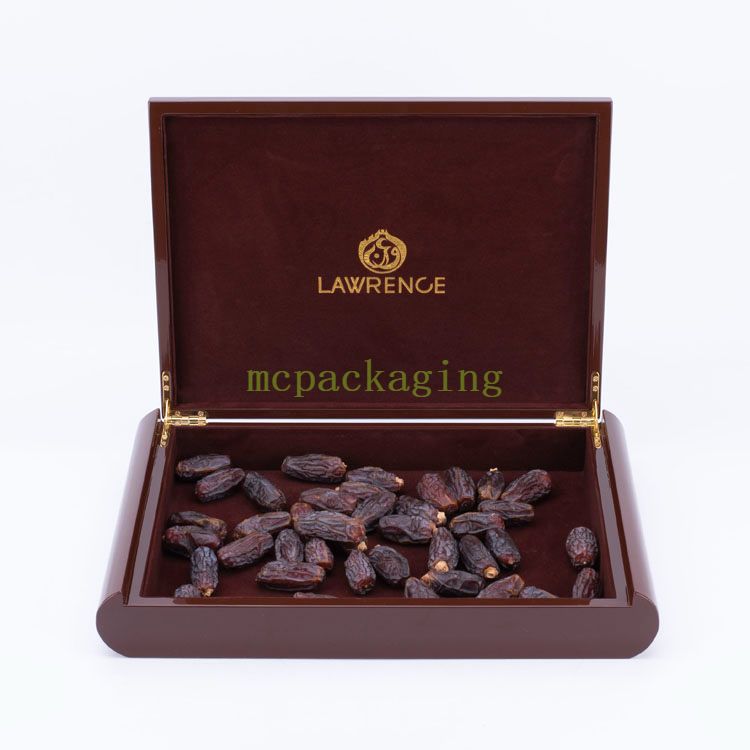 KSA Riyadh Season Wood Box for Wedding Chocolate Wood Dates Box Pattern Toast Box Ramadan