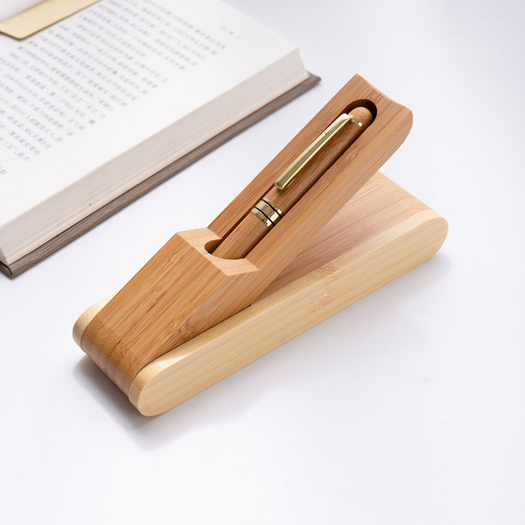 Organizer Luxury Wood Ballpoint Pens with Gift Wooden Pen Box Holder