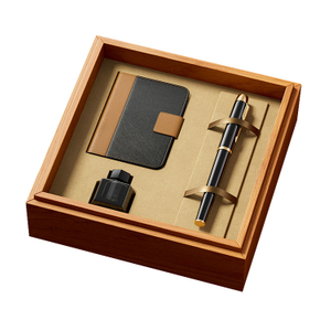 Drive Luxury High Quality Wine Unfinished Wooden Fountain Pen Wood Box