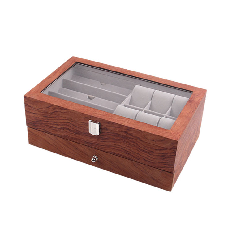Wood Champagne Cocktail Glasses Wooden Sunglasses Case Box