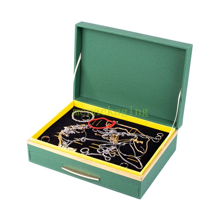 WoodBox Factory Luxury Custom Logo Handmade Wood Jewelry Box With Clear Lid