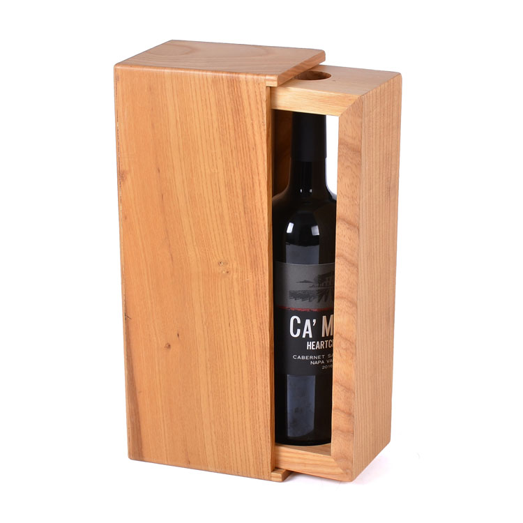 Luxury Custom Wooden No Cup Whiskey Glass Set Box For Gift Wood Packing Box