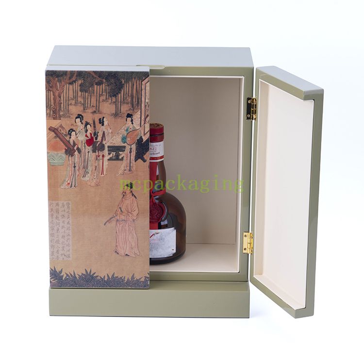 Distressed Black And White Wooden Wine Holder Box Penfolds Wooden Wine Box Wooden Wine Gift Box Uk