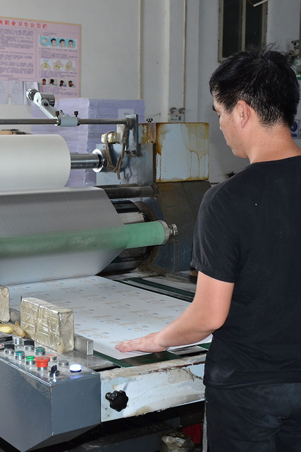 Skilled worker at MC Packaging manufacturing custom watch boxes