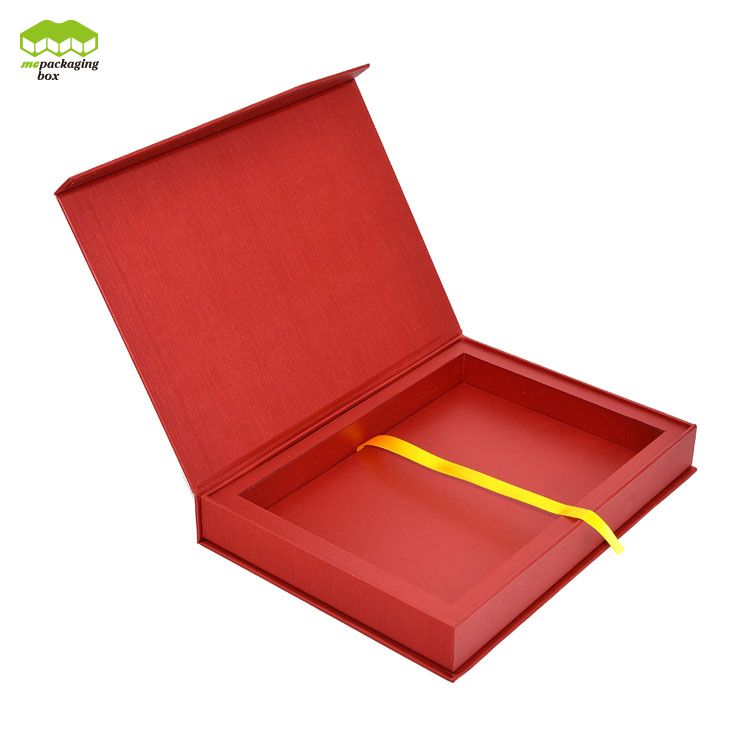 Logo Golden Foiling CMYK Printing Book Style Paper Gift Box