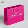 Coated Paper Customized Logo Black Ribbon Paper Bag