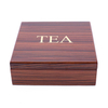 Wood Grain 4slot Painted Wooden Teabag Box